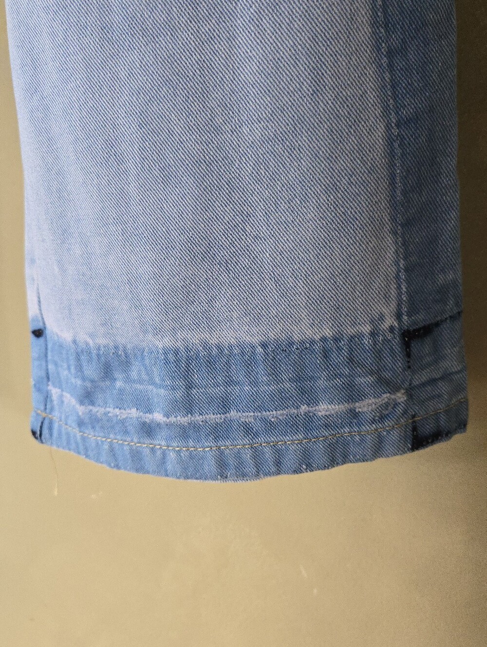 NWOT!! Kuwalla | Sample Sale Light Wash Wide Leg Drawstring Denim Pants, Size 30 - Picture 6 of 11